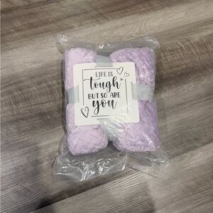 Lavender Fuzzy Blanket Gift